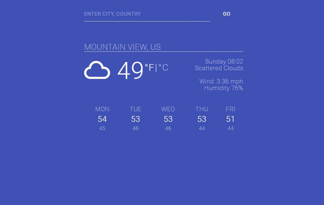 Weather Readings